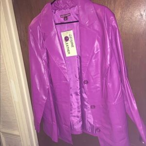 NWT LEATHER JESSICA LONDON JACKET